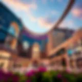 A stunning architectural view of Grand Mall Al Quoz showcasing its modern design.
