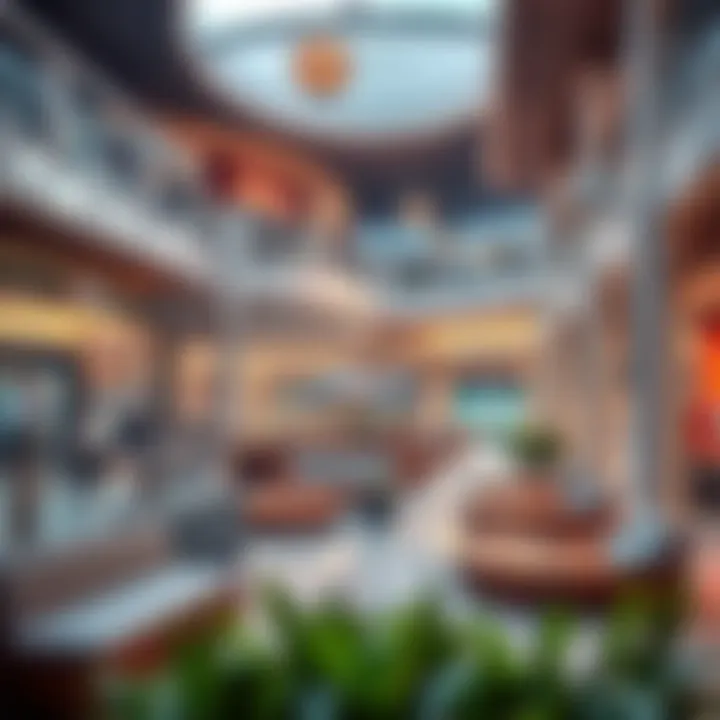 An inviting leisure area in Grand Mall Al Quoz designed for relaxation.