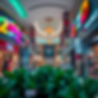 Vibrant retail spaces within Grand Mall Al Quoz featuring diverse shops.