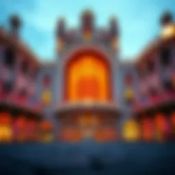 Exterior view of Grand Opera Dubai showcasing its stunning architecture