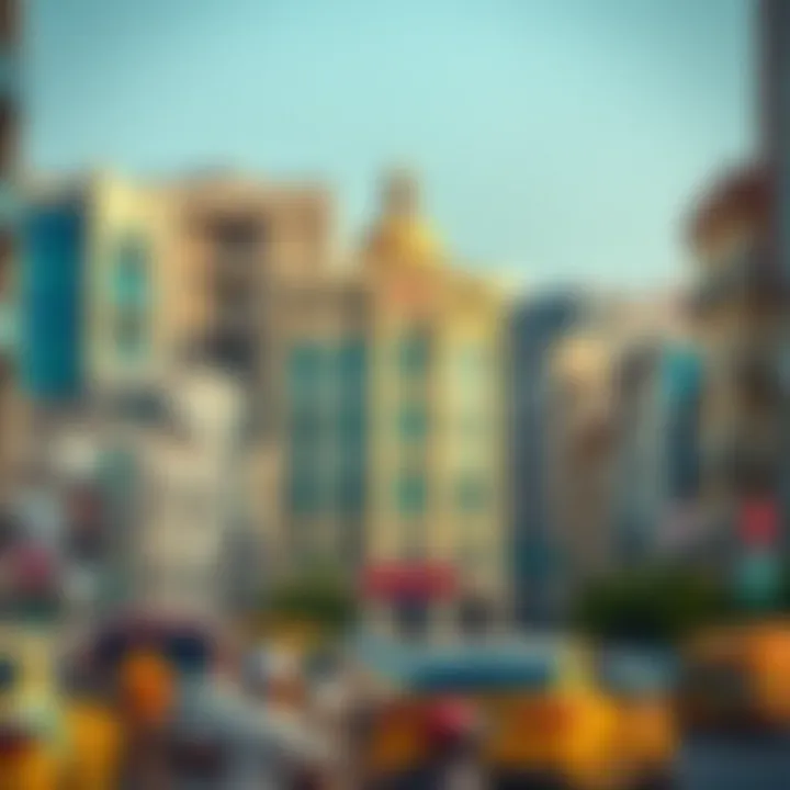 Surrounding neighborhood showcasing modern transformations