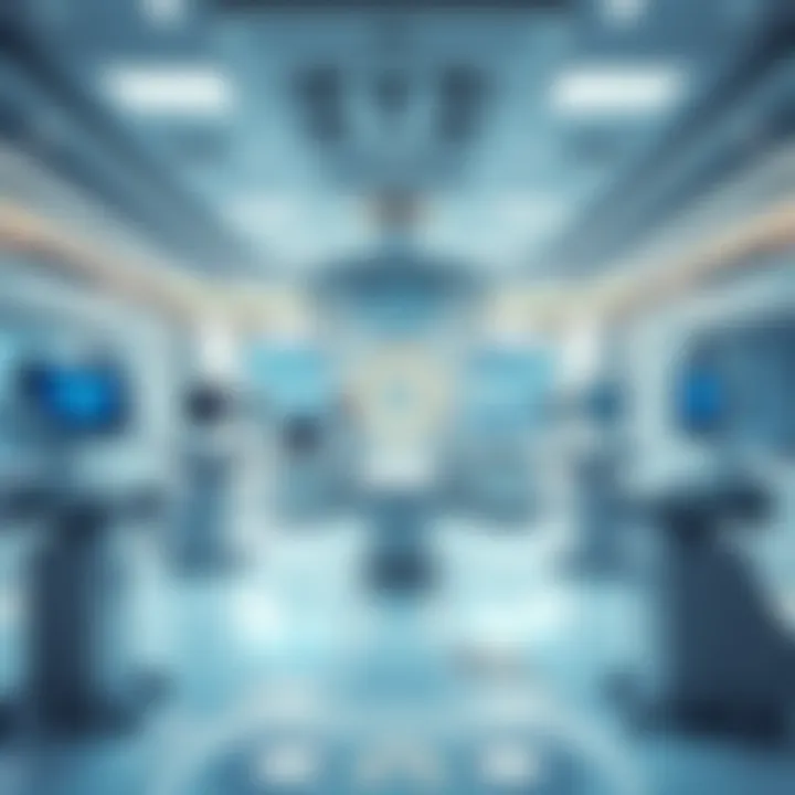 Advanced medical technology showcased within patient care areas