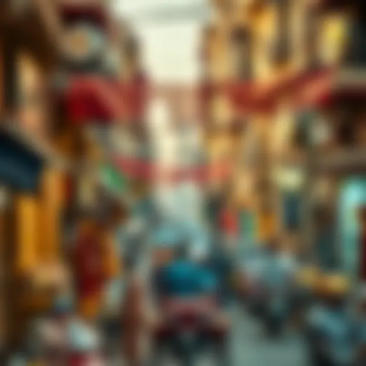 Vibrant street life showcasing local culture in Jafiliya