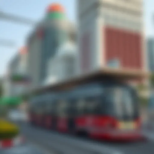 JBR 1 Tram Station Exterior Design Exterior view of JBR 1 Tram Station showcasing its modern design