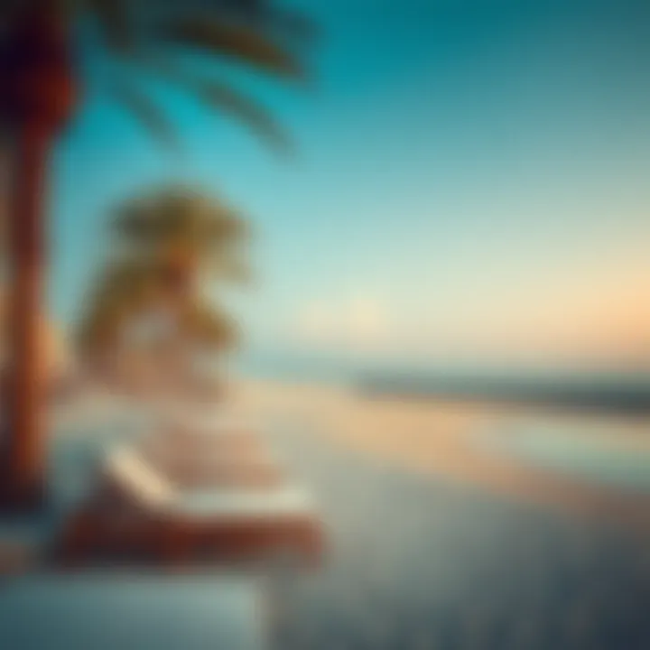 Serene beachfront at Kempinski Hotel Palm Jumeirah, capturing the essence of luxury relaxation