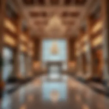 Opulent Lobby of the Mandarin Oriental Luxurious lobby of the Mandarin Oriental Hotel