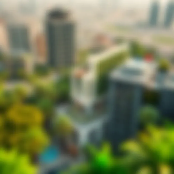 Community and Greenery at MAS Tower Lush greenery surrounding MAS Tower contributing to its community atmosphere