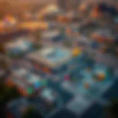 Aerial view of Silicon Oasis showcasing McDonald's vibrant location