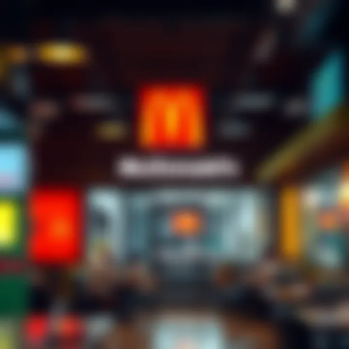 Interior shot of McDonald's highlighting community engagement