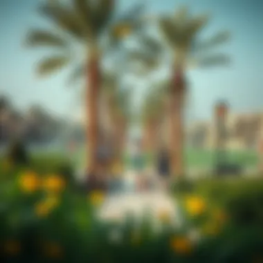 Vibrant Park in Mirdif A vibrant park in Mirdif with families enjoying the outdoor space