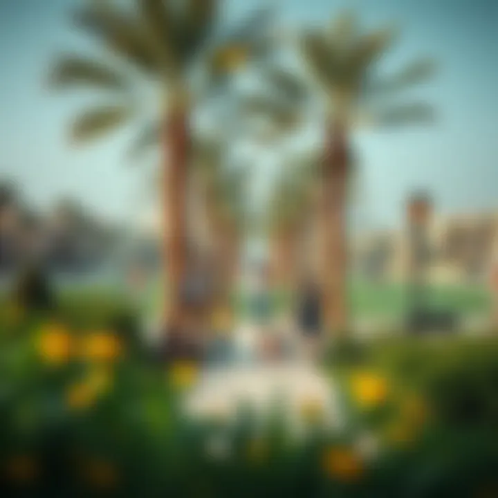 Vibrant Park in Mirdif A vibrant park in Mirdif with families enjoying the outdoor space