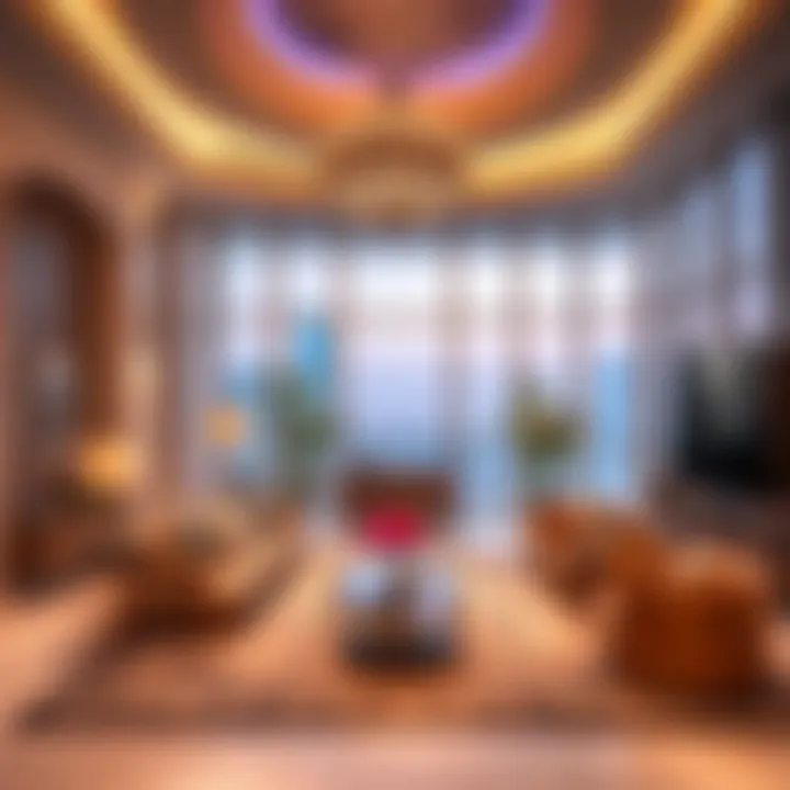 Luxurious interior design elements of a Nasser Lootah Villa exemplifying opulence