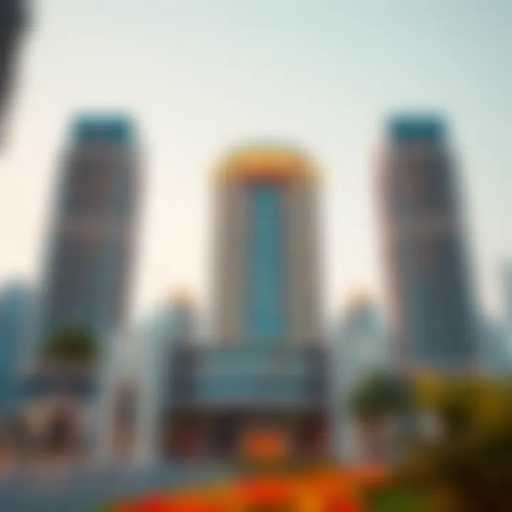 Stunning facade of Oasis Star showcasing its modern architecture