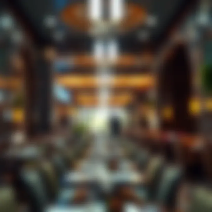 Interior view highlighting the vibrant ambience of the restaurant