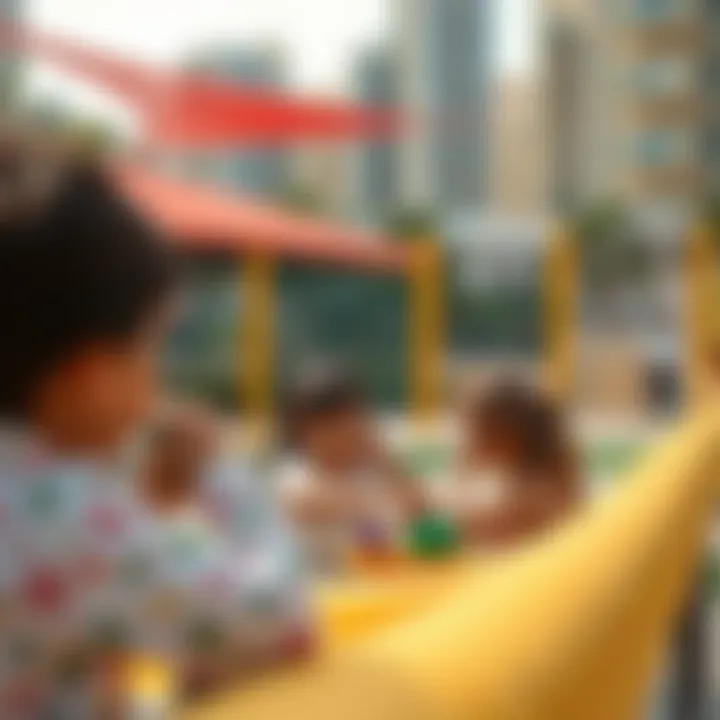 Children participating in a creative outdoor activity