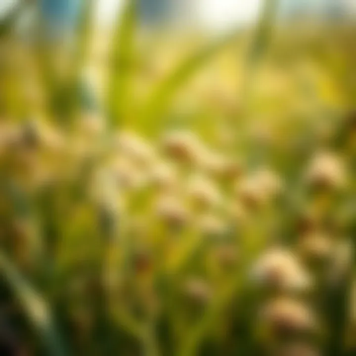 A close-up of the native flora thriving in Rasal Khor