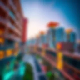 Stunning view of Remraam community showcasing modern architecture