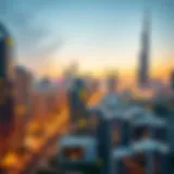 Stunning skyline view of Dubai's residential districts