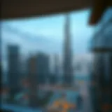 Balcony View of Burj Khalifa Stunning view of Burj Khalifa from its residential balconies