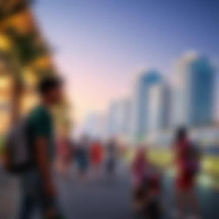 Community members engaging in recreational activities