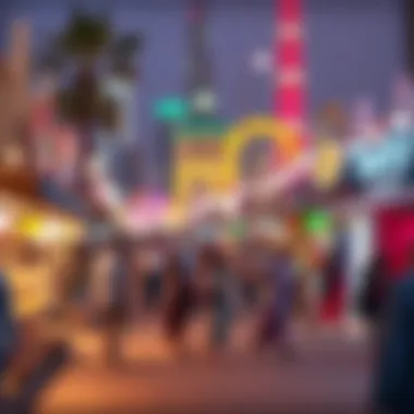 Cultural events taking place in the walking area