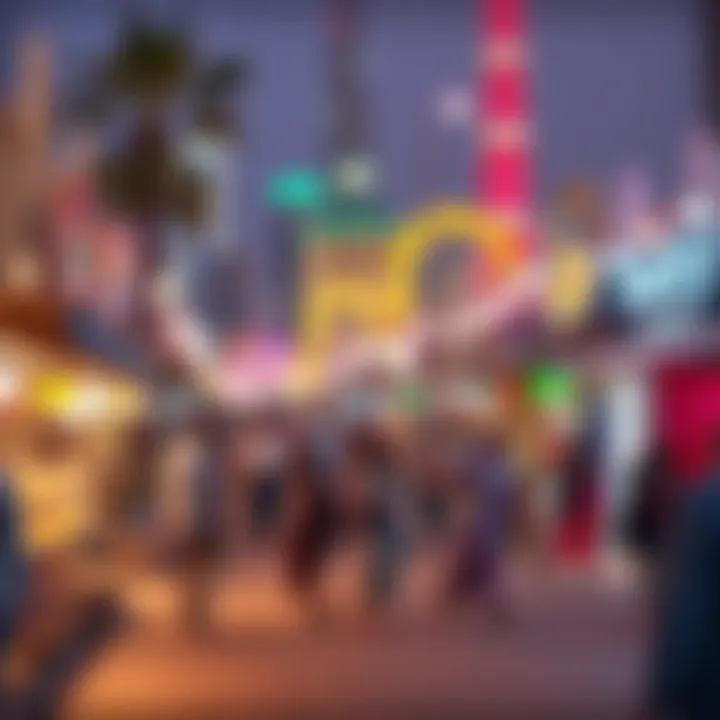 Cultural events taking place in the walking area