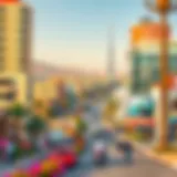 Vibrant landscape design of Salt Khawaneej Walk