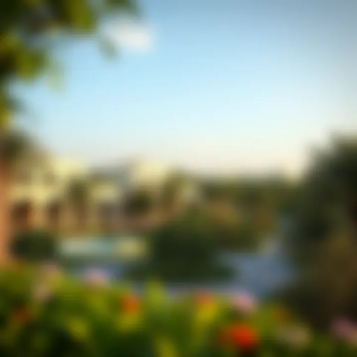 Serene Green Spaces Around Samari Residence Lush green surroundings of Samari Residence
