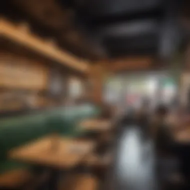 Vibrant interior seating area of Shake Shack filled with patrons enjoying their meals