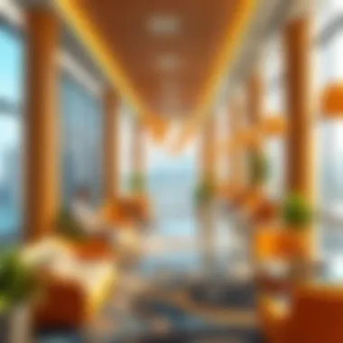 Interior space of Silicon Plaza Tower highlighting lifestyle amenities