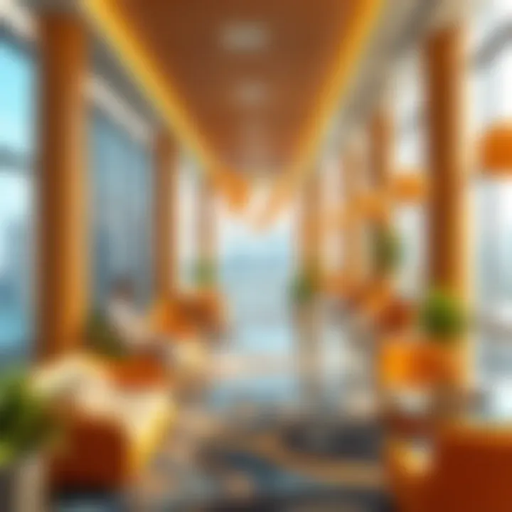 Interior space of Silicon Plaza Tower highlighting lifestyle amenities