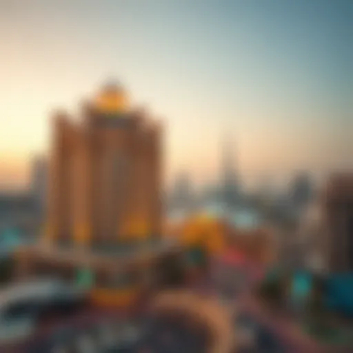 Architectural Elegance of Siraj Tower Stunning view of Siraj Tower highlighting its architectural elegance