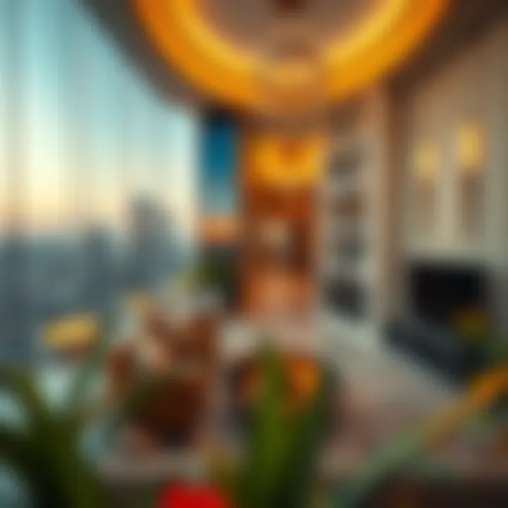 Interior design elements of Siraj Tower that enhance urban living