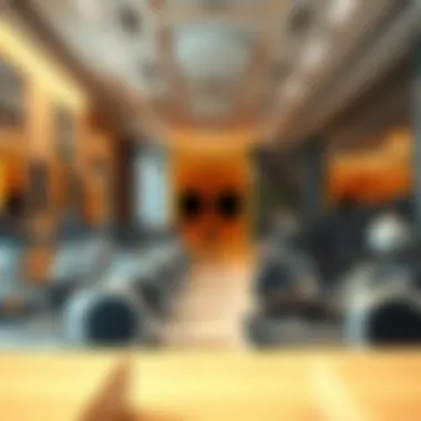 Modern gym interior showcasing innovative design and fitness equipment