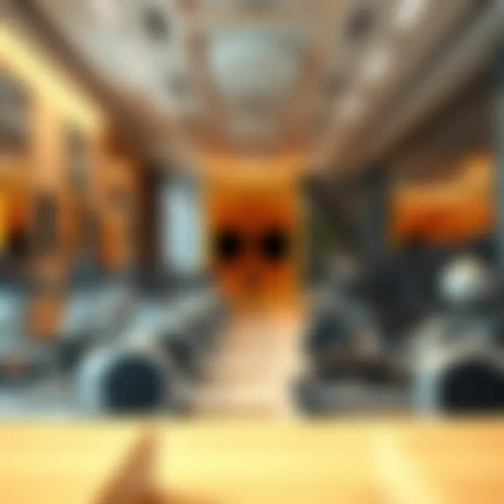 Modern gym interior showcasing innovative design and fitness equipment