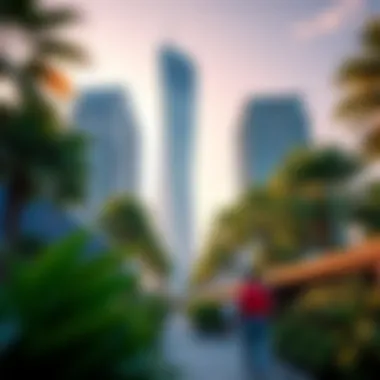 Lush Landscaping Around Spring Oasis Tower Lush landscaping surrounding the Spring Oasis Tower