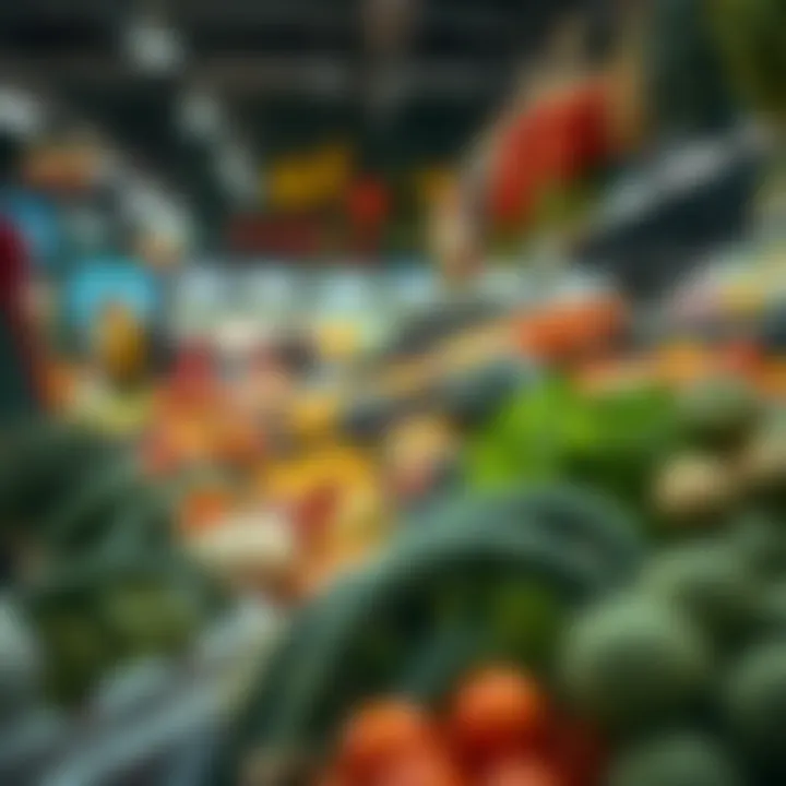 Showcasing the variety of fresh produce available