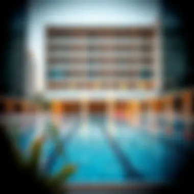 Swimming pool in Dubai Silicon Oasis