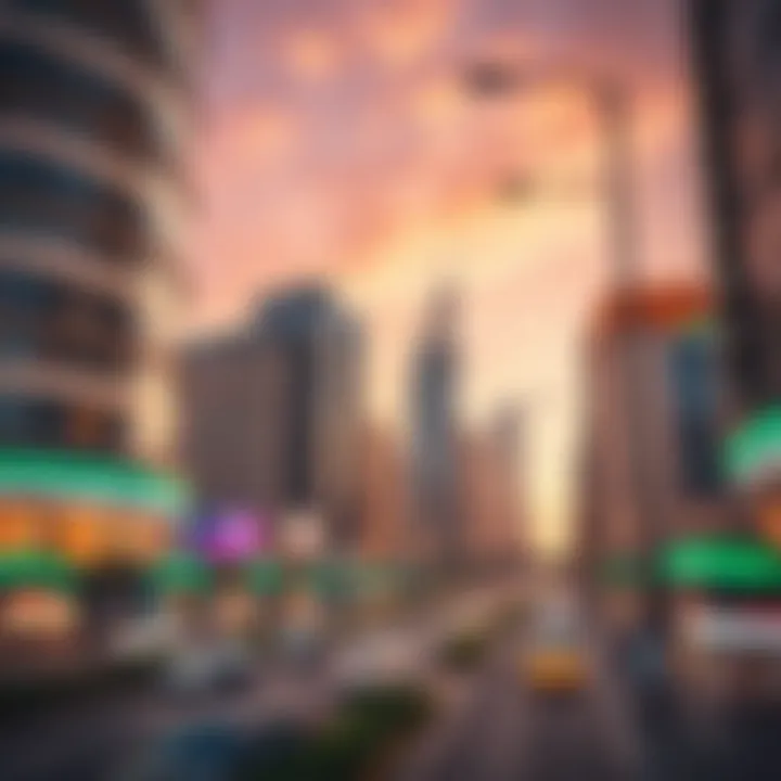 Modern architectural designs highlighting Dubai's urban landscape