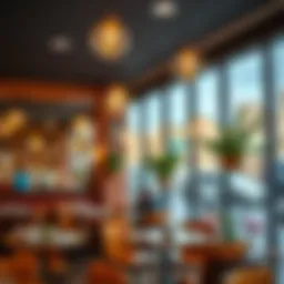 Elegant interior design of Terracotta Cafe