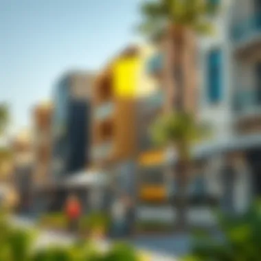 Vibrant community spaces in 118 Dubai promoting social interaction