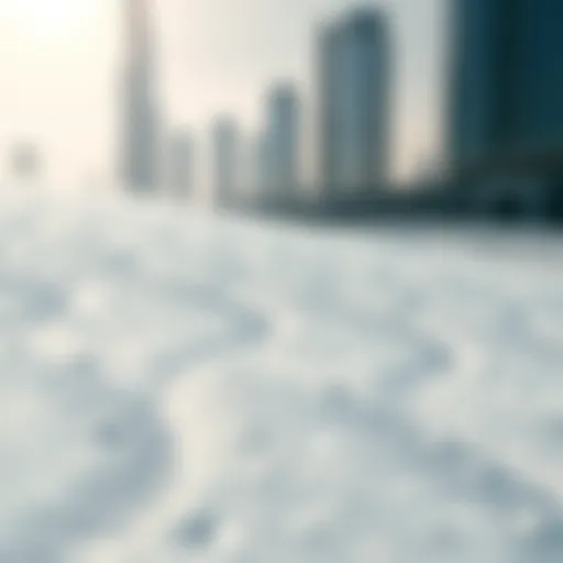 Glistening silver sands reflecting sunlight