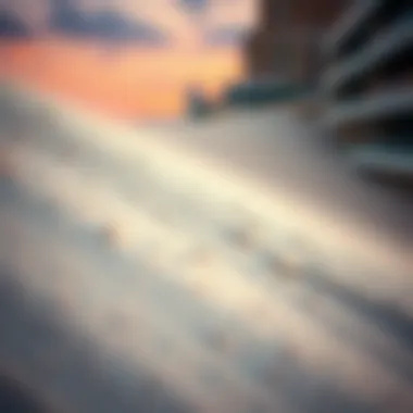 Close-up of silver sands showcasing intricate textures