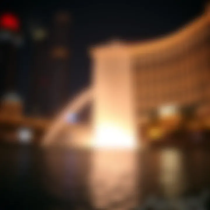 Dubai Fountains: A Dazzling Display of Water and Light The stunning views of the fountains at night