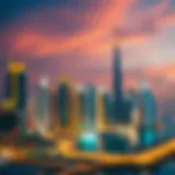 Skyline view of Dubai Marina showcasing luxury apartments