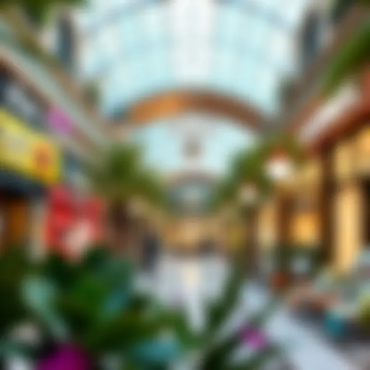 Vibrant retail spaces showcasing diverse shopping options in the Pavilion