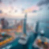 Aerial view of Dubai Marina showcasing modern architecture