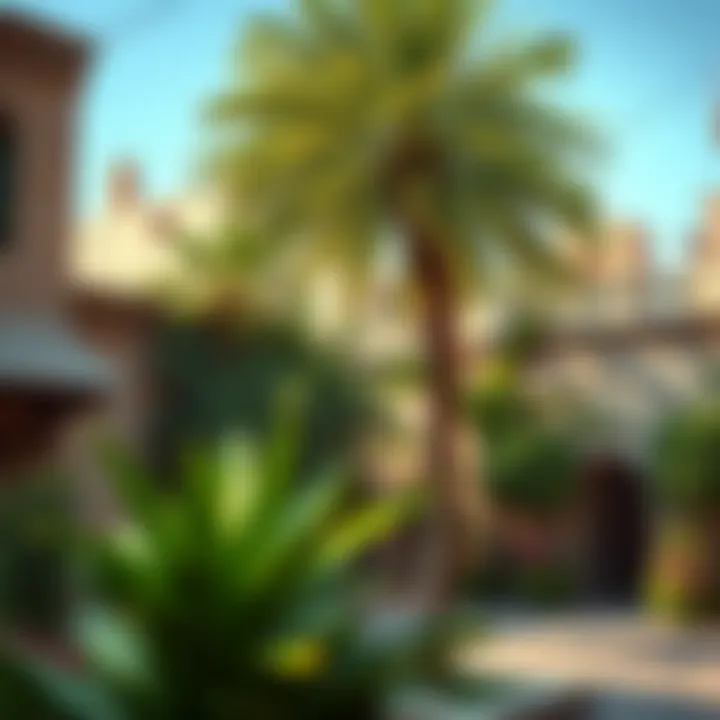 Al Fahidi: A Blend of History and Nature Lush greenery in Al Fahidi Historical Neighborhood