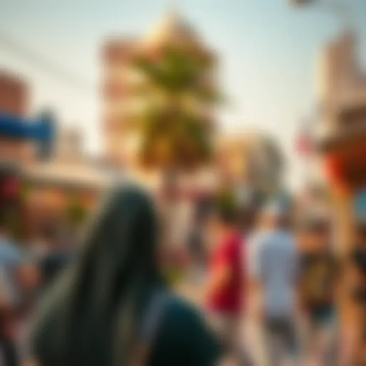 Community Life: Celebrations in the Heart of Dubai Vibrant community event in a Dubai neighborhood