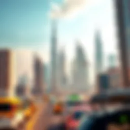 Stunning skyline of Dubai showcasing modern architecture